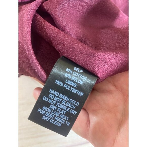 Lulu's Women's Burgandy Lace Bell Sleeve Long Sleeve Dress - Medium - Picture 15 of 16